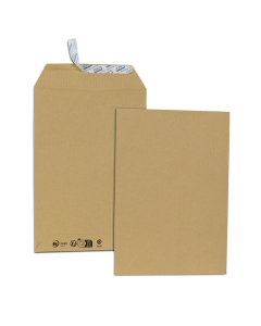 50 + 10 offertes pochettes kraft brun recyclé - 162x229 mm (C5) - 90 g/m² - Auto-adhésive