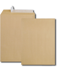 Paquet de 50 pochettes auto-adhésives 280x365mm 120g kraft renforcé