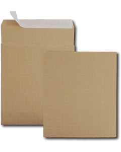 50 x sacs à soufflets adhésif - Kraft armé brun - 275 x 365 mm - 120 g/m²