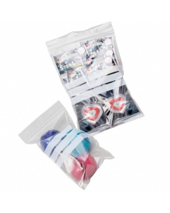 1000 sachets triple bandes blanches - 100 x 150 mm