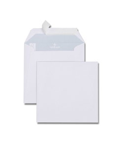 500 enveloppes blanches carées - 15 x 15 cm - 120 g/m²