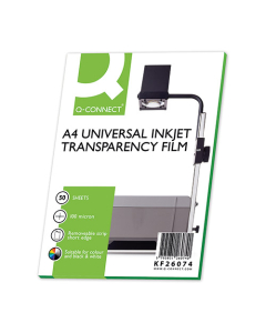 Boîte de 50 transparents pour imprimantes jet d'encre - Format A4