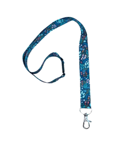 1 tour de cou - 2 cm de large - Motif printemps - Avec mousqueton