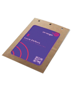 50 pochettes porte-badges A6 en carton certifié FSC®