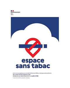 Plaque en PVC 600 x 400 mm "espace sans tabac"