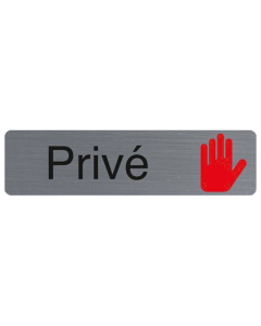 Plaque adhésive " Privé "