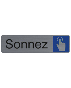 Plaque adhésive " Sonnez "