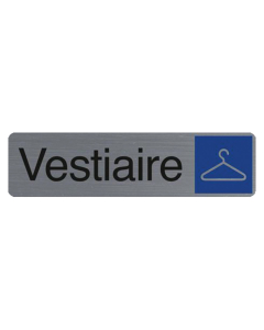 Plaque adhésive " Vestiaire "
