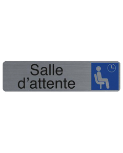 Plaque adhésive " Salle d'attente "