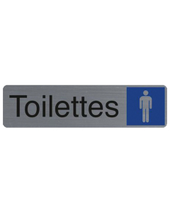 Plaque adhésive " Toilettes hommes "