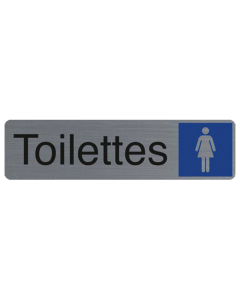 Plaque adhésive " Toilettes dames "
