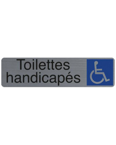 Plaque adhésive " Toilettes handicapés "