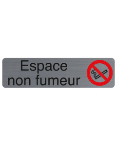 Plaque adhésive " Espace fumeur "
