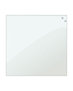 Tableau magnétique verre 45x45cm blanc