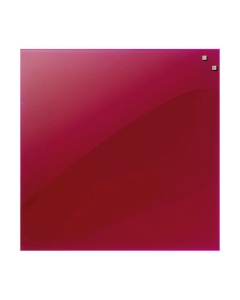 Tableau magnétique verre 45x45cm rouge