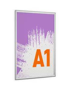 Vitrine affiche A1 clipsable aluminium