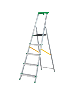 Escabeaux 5 marches avec porte-outils - Aluminium