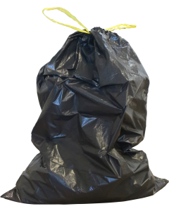 200 Sacs poubelles 110L avec liens coulissants basse densité - déchets lourds