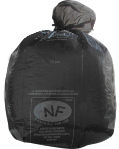 500 Sacs poubelles 110L noirs - Qualité Flexitène