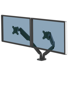 Bras porte-écrans double Fellowes - noir