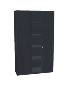 Armoire haute à rideaux 198x120 - Noir