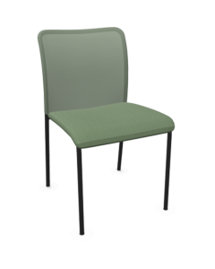 Chaise visiteur Casiopée - Résille et assise vertes