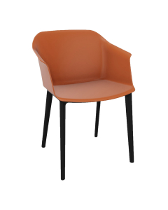 Fauteuil accueil Scott - Polypro brique