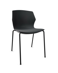 Chaise My Frill 4 pieds - Polypro noir