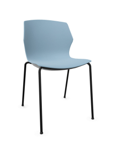 Chaise My Frill 4 pieds - Polypro grey blue