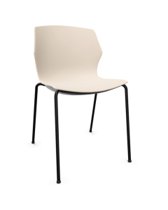 Chaise My Frill 4 pieds - Polypro crème