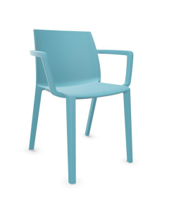 Chaise Soléo avec accoudoirs - Polypro curaçao