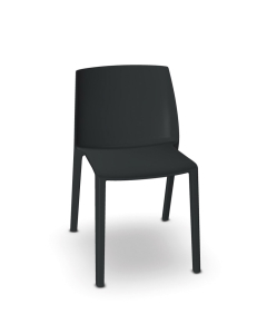 Chaise Soléo sans accoudoirs - Polypro réglisse