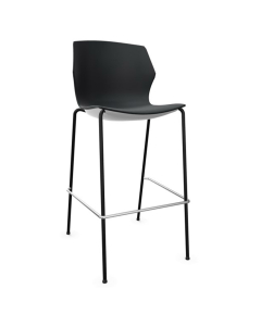 Tabouret My Frill - Pied noir - Polypro noir