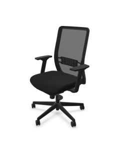 Siège Volt Synchrone avec dossier résille - Assise tissu noir