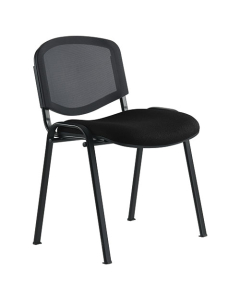 Chaise polyvalente Anthra+ Résille noire - Assise noire