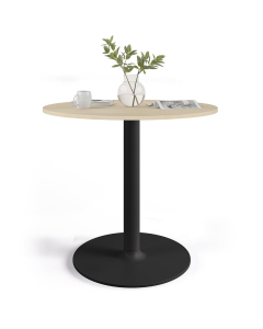 Table détente H74 - Acacia / Noir - D100