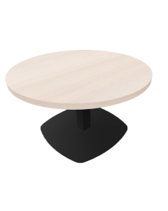 Table basse Tori héxagonale - Acacia / Noir