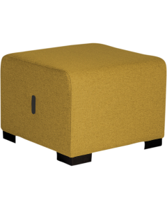 Pouf 1 place jaune safran - HIZIA