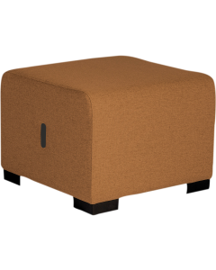 Pouf 1 place terre de sienne HIZIA