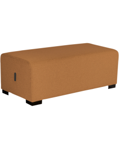 Pouf 2 places terre de sienne HIZIA