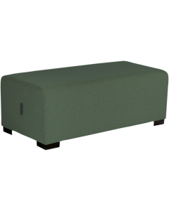 Pouf 2 places vert forêt - HIZIA