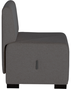 Canapé 1 place gris anthracit HIZIA