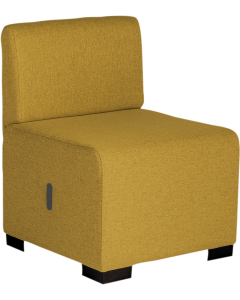 Canapé 1 place jaune safran - HIZIA