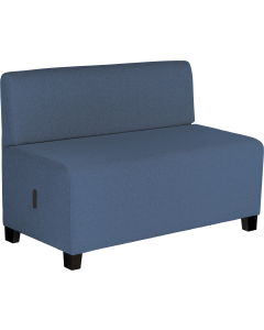 Canapé 2 places bleu denim - HIZIA