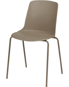 Lot de 4 chaises visiteurs Ibiza -Taupe