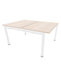 Poste face à face OPTIM' - élément suivant - standard - 120x160 - Blanc / Acacia