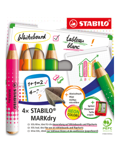 Coffret 4 markdry fluo