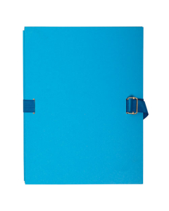 Chemise dos extensible avec rabat papier - 24x32cm - Bleu clair