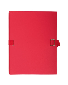 Chemise dos extensible avec rabat papier - 24x32cm - Rouge