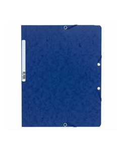 Chemise à élastique sans rabat carte lustrée 400gm² - A4 - Bleu